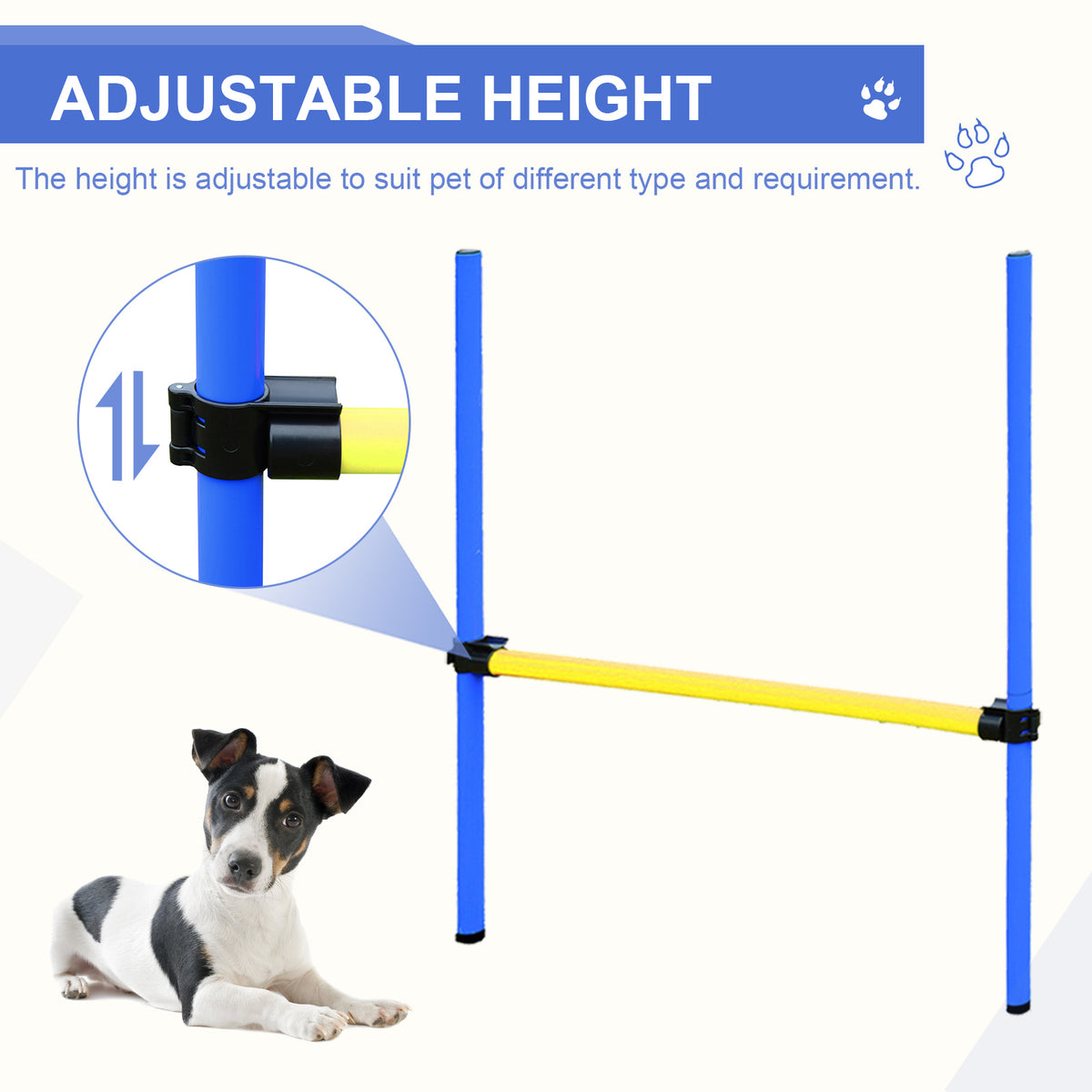 Backyard Competitive Dog Agility Training Kit Obstacle Course Equipment - Blue - Image 6