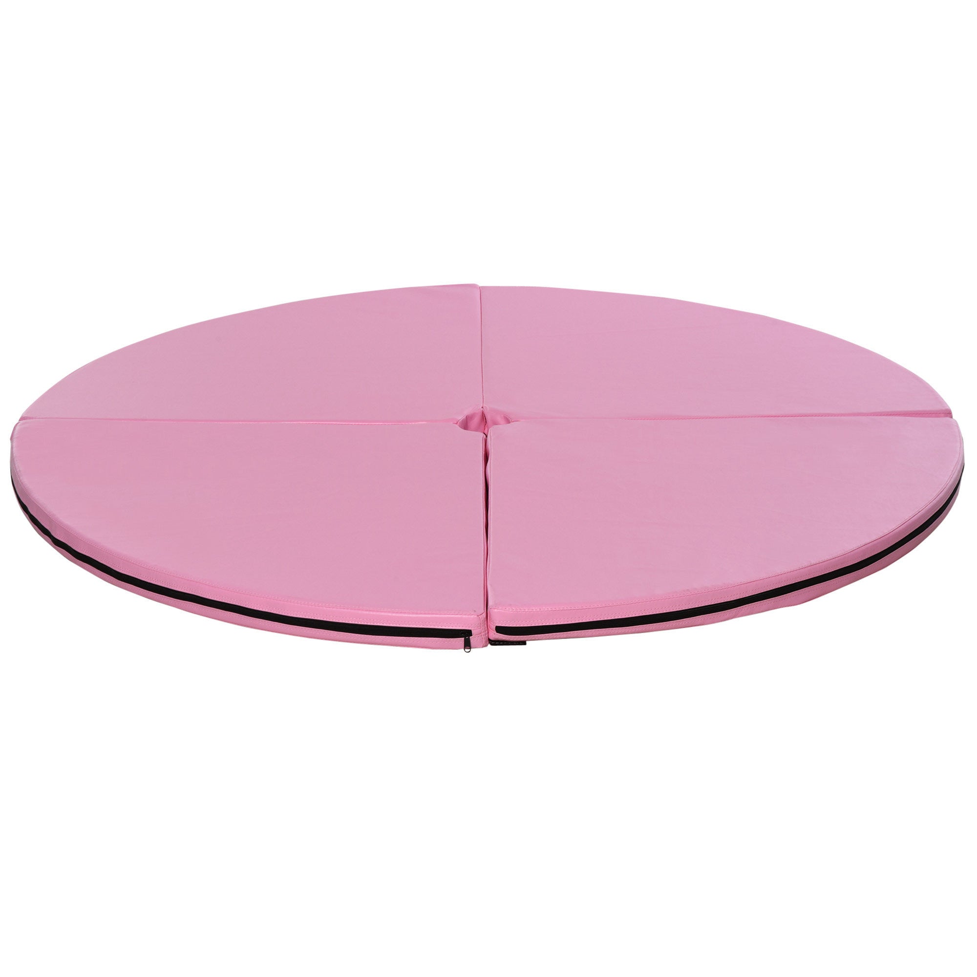 Pole Dance Mat, 2"T x 5'W Folding Pole Crash Mat for Home, Lightweight and Foldable, Pink