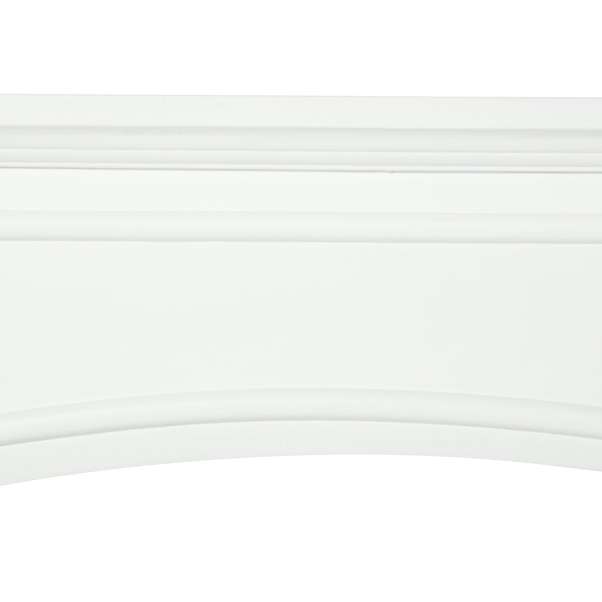 Modern Fireplace Mantel, Surround Mantels for Fireplace with Decorative Pattern Interior Width 29" White