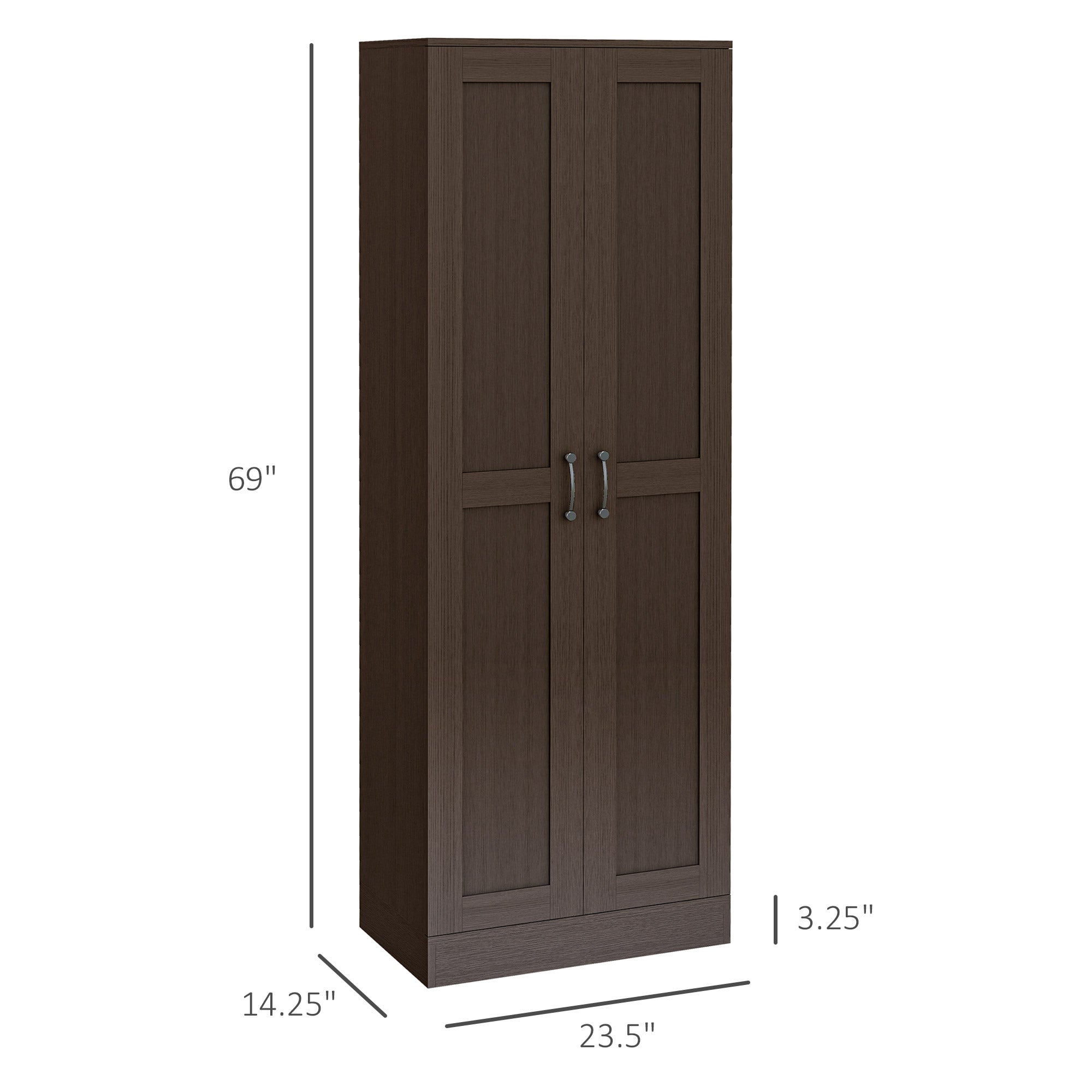 Storage Cabinet w/ Adjustable Shelves, Pantry, Coffee