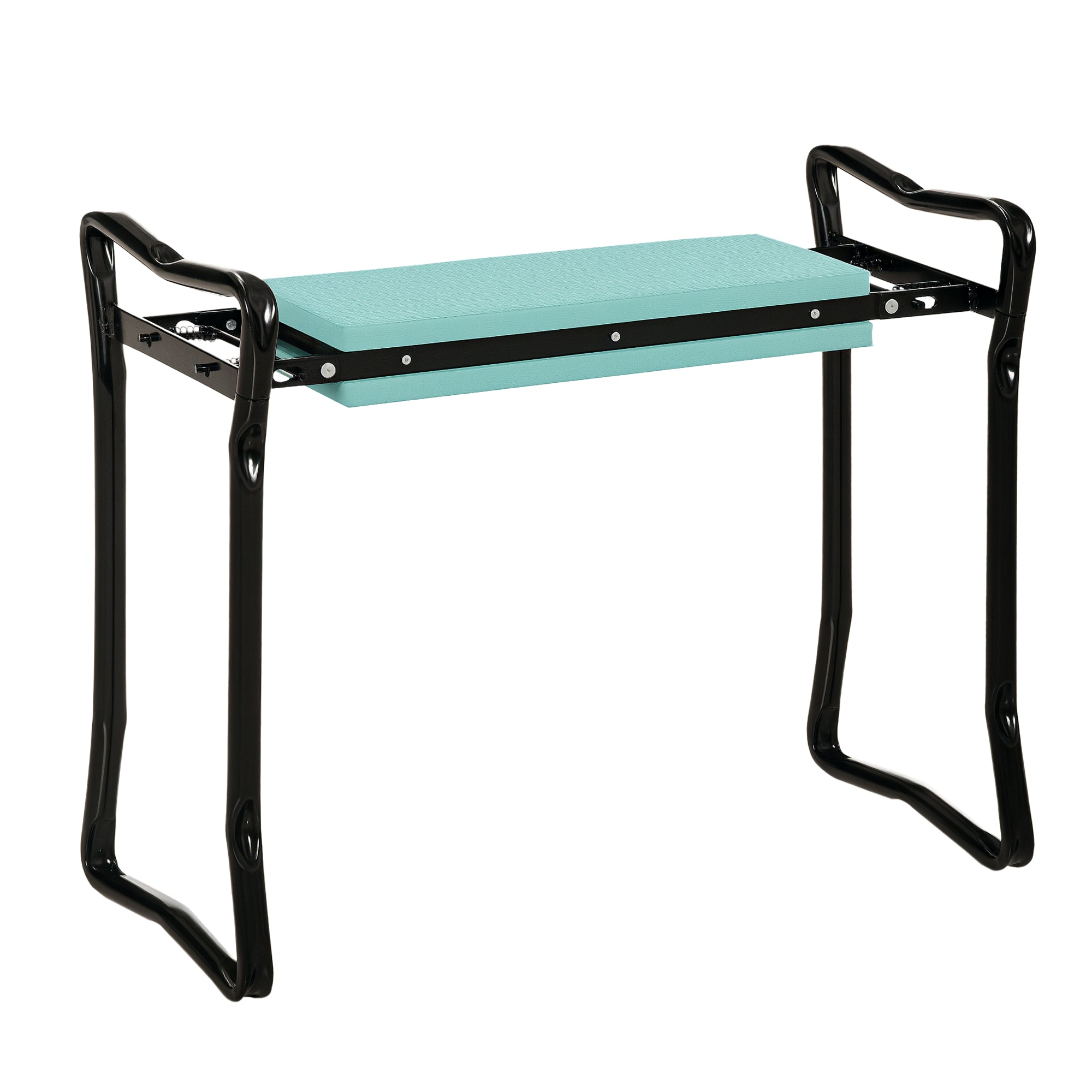 Padded Garden Kneeler and Seat Bench, Padded Foldable Garden Stool, Green - Green