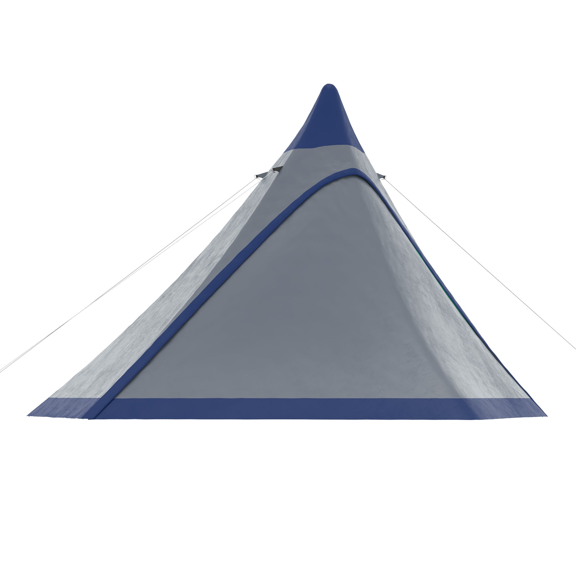 15.4'x15.4'x8.5' Teepee Tent, Waterproof Camping Tent with Porch Area, Floor and Carry Bag, for 2-3 Person Outdoor Backpacking Camping Hiking, Blue