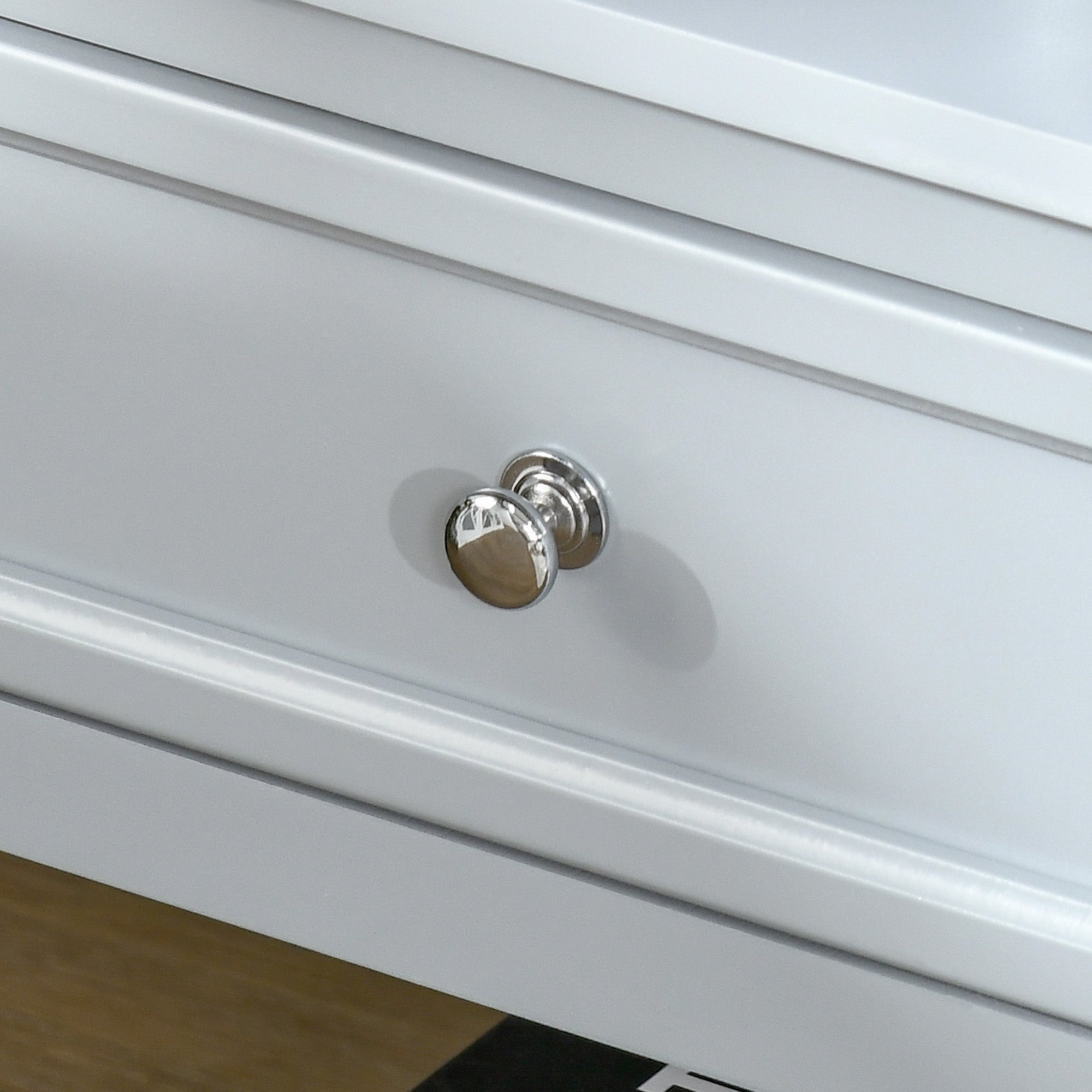 Sofa Side Table, Accent End Table with Storage Drawer and Bottom Shelf for Living Room,Gray