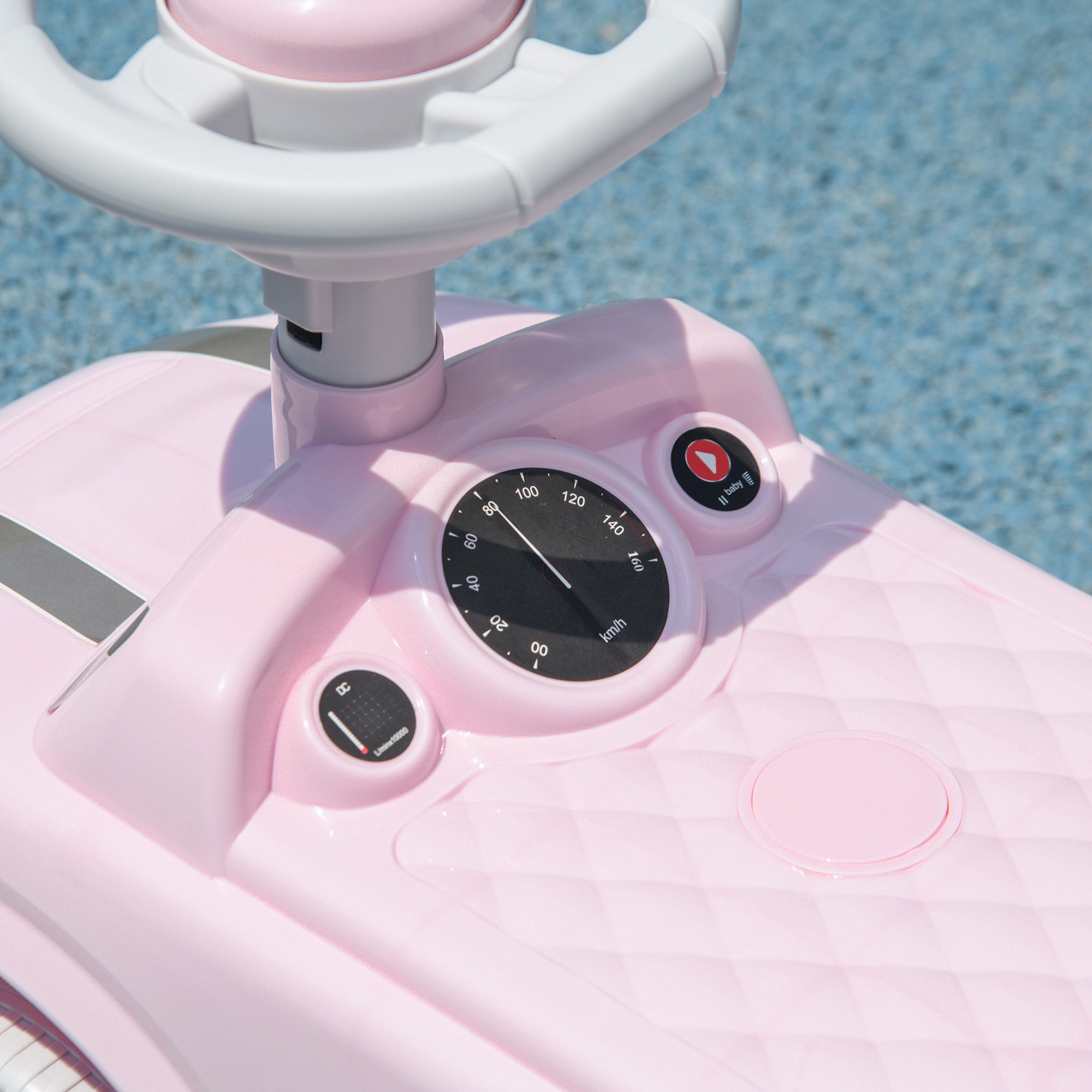 Foot to Floor Toddler Ride on Toy, Sliding Car w/ Horn, No Tip Anti-Over-Backwards System for 18-36 Months, Pink