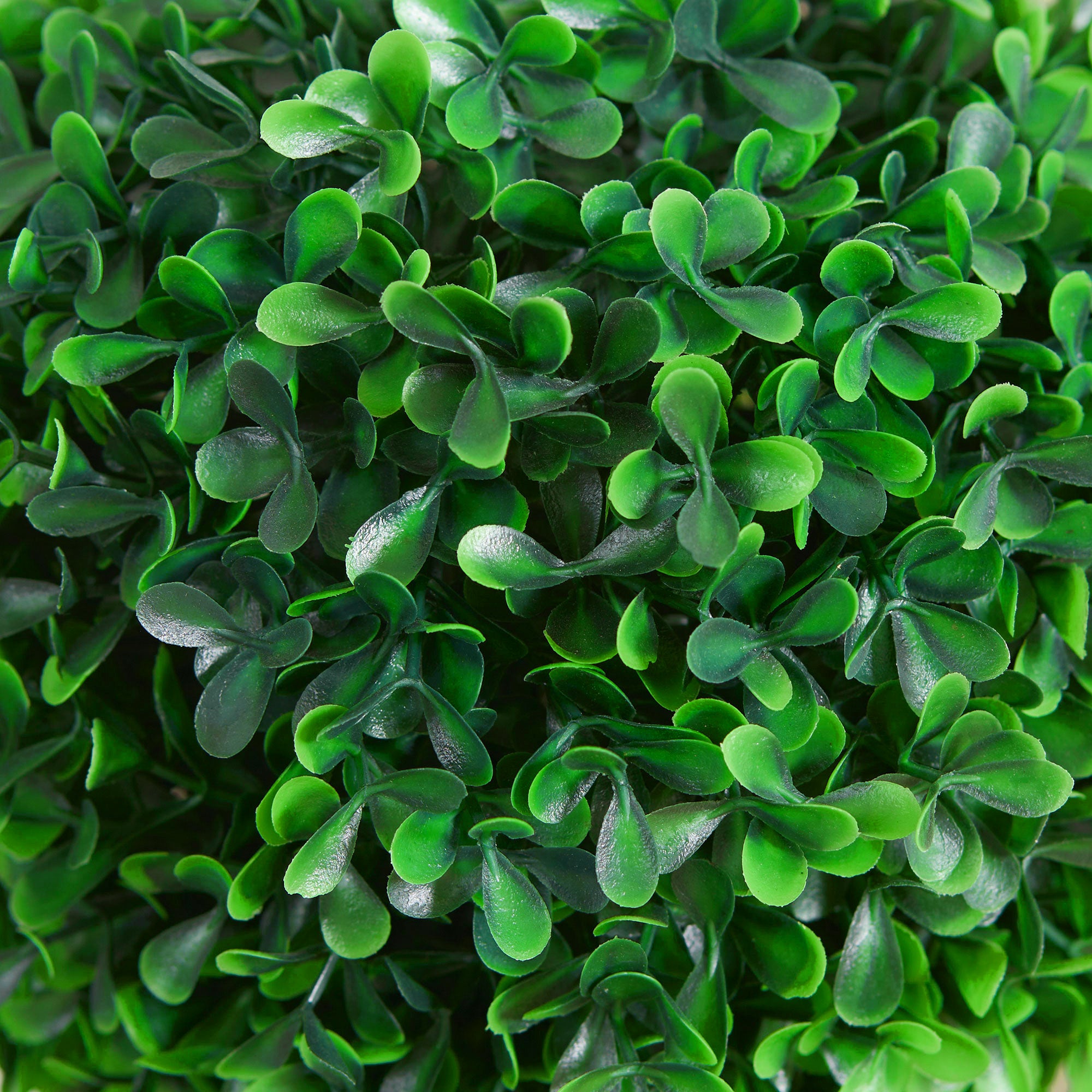 2 Pcs 23.6" Artificial Boxwood Ball Topiary Tree Set of 2 Fake Plants in Pot with Double Ball-Shaped Leaves Green