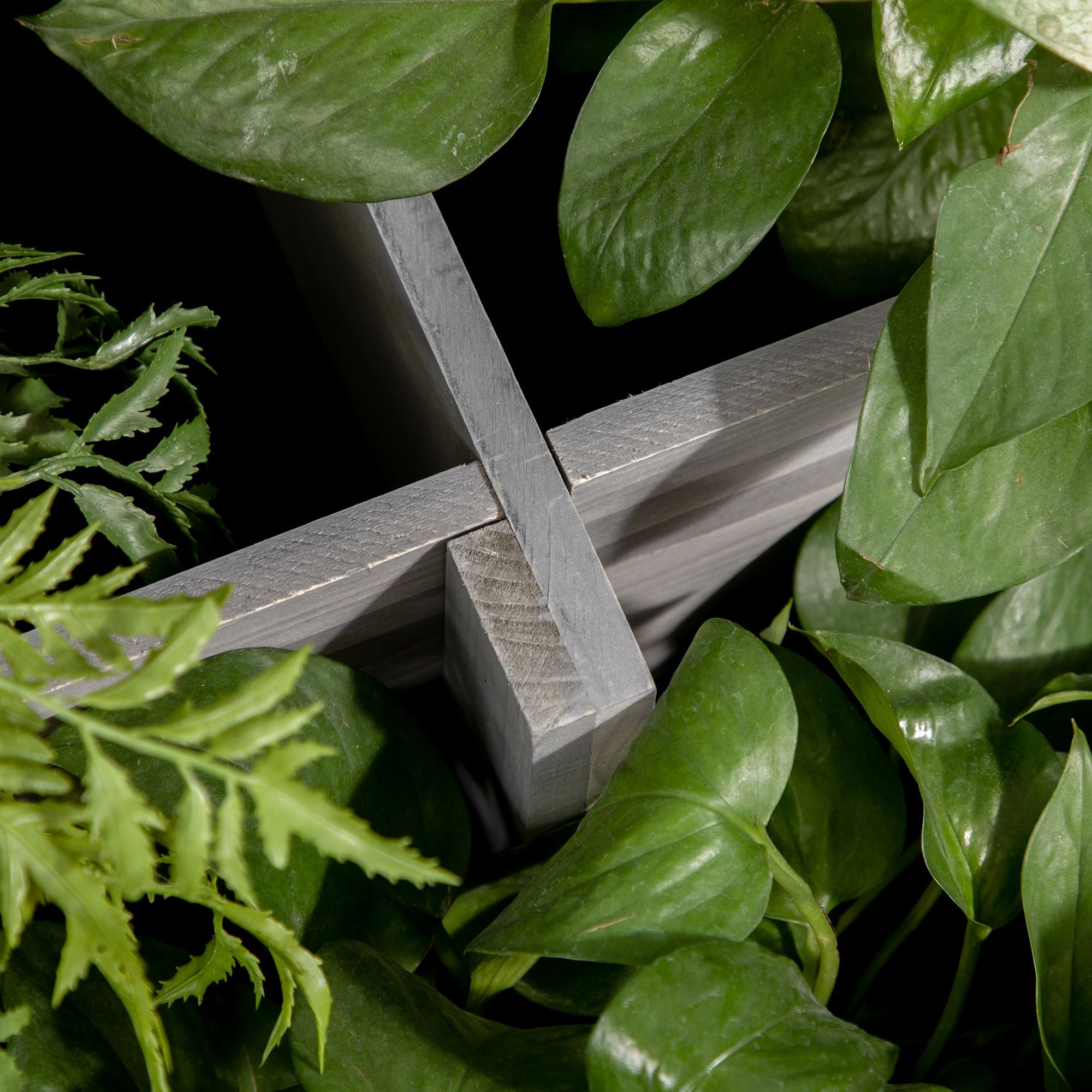 3 Tier Raised Garden Bed, Water Draining Fabric for Soil, Elevated Wood Flower Box for Vegetables, Herbs, Gray - Gray - Image 8