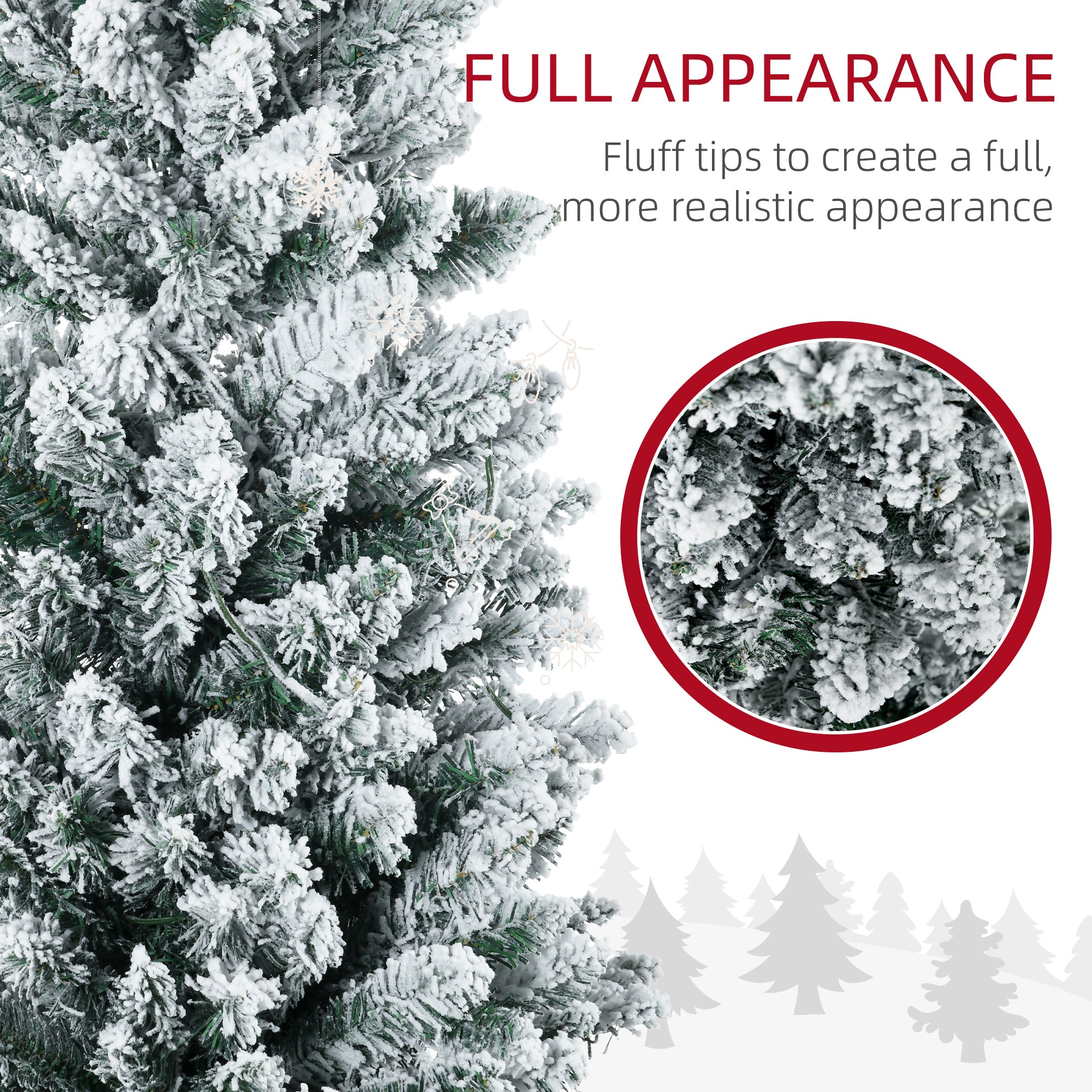 5ft Pencil Christmas Tree, Slim Artificial Christmas Tree with Realistic Branches and Warm White LED Lights, Green