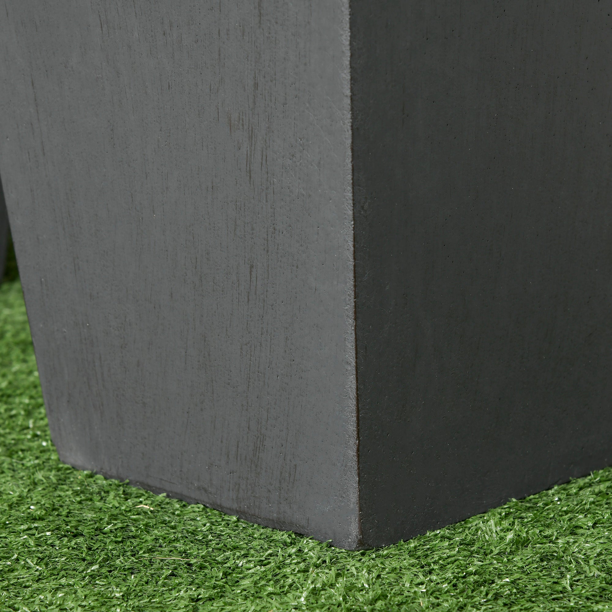 2-Pack Outdoor Planter Set, Flower Pots with Drainage Holes, Durable & Stackable Plant Pot, 22in & 18in, for Porch, Entryway, Patio, Yard, Garden, Gray - Gray - Image 8