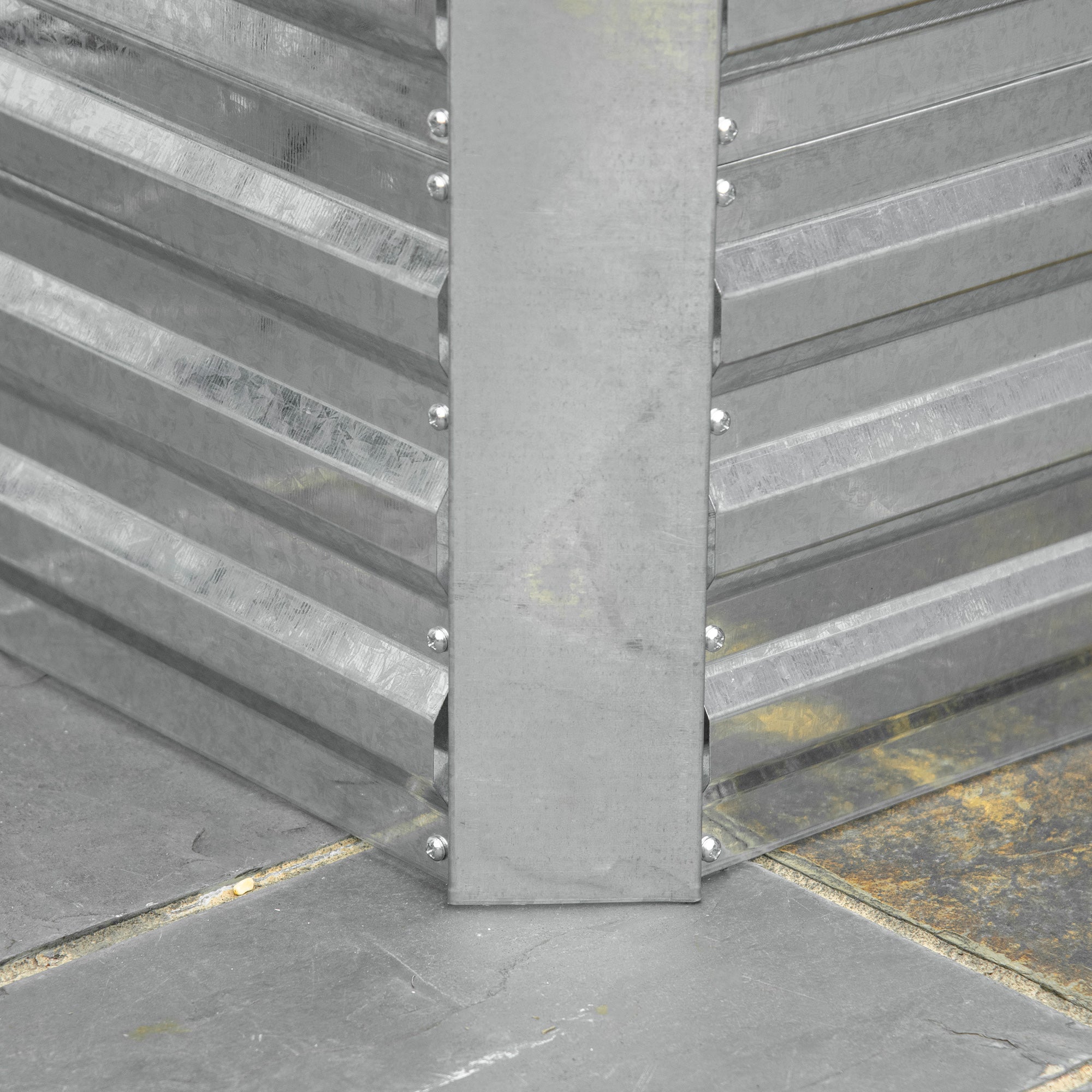 Galvanized Raised Garden Bed, Steel Outdoor Planters with Reinforced Rods, 71" x 36" x 23", Silver - Silver - Image 8