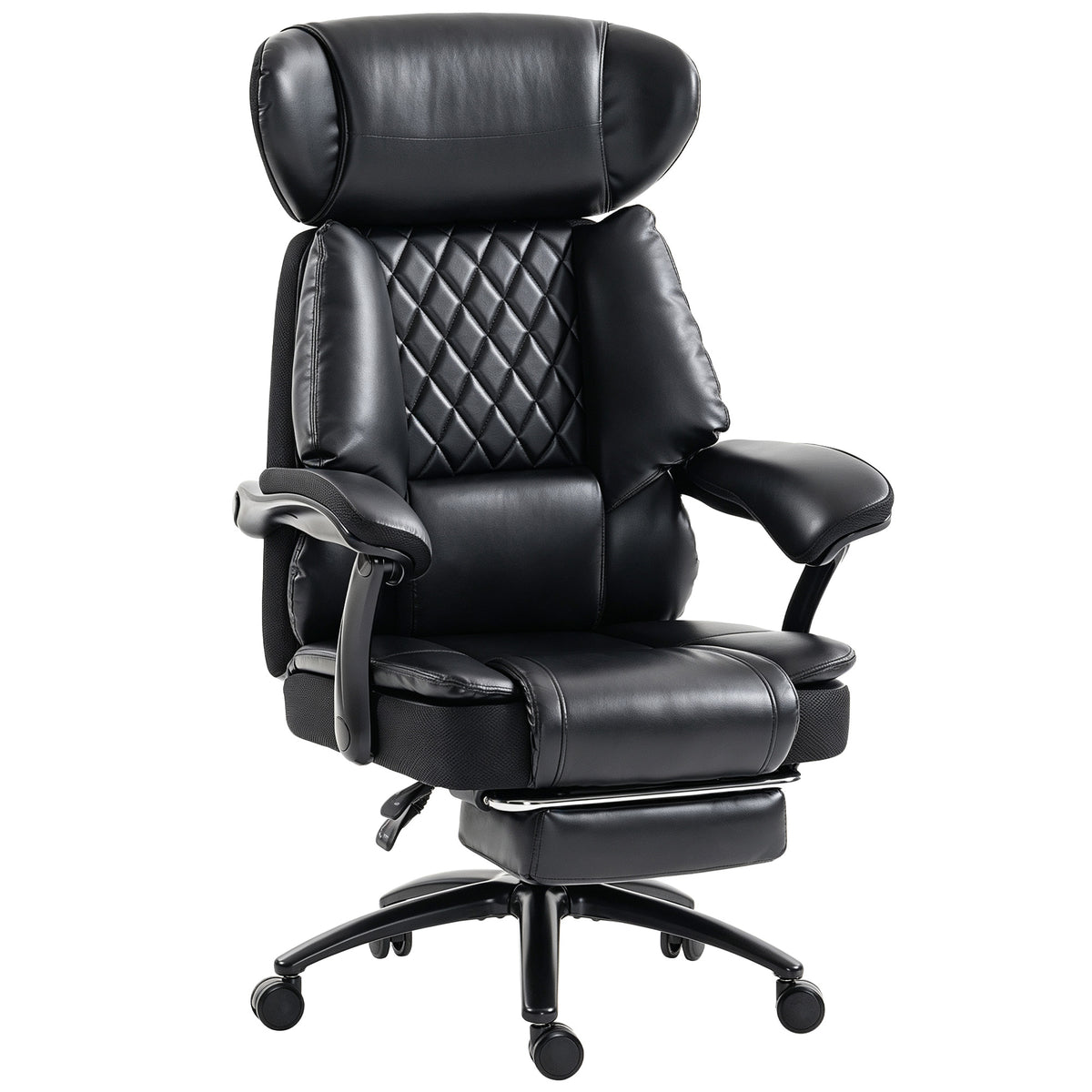 Big and Tall Office Chair with Adjustable Headrest, 500 lbs, Wide Seat, Lumbar Support, Desk Chair, Footrest