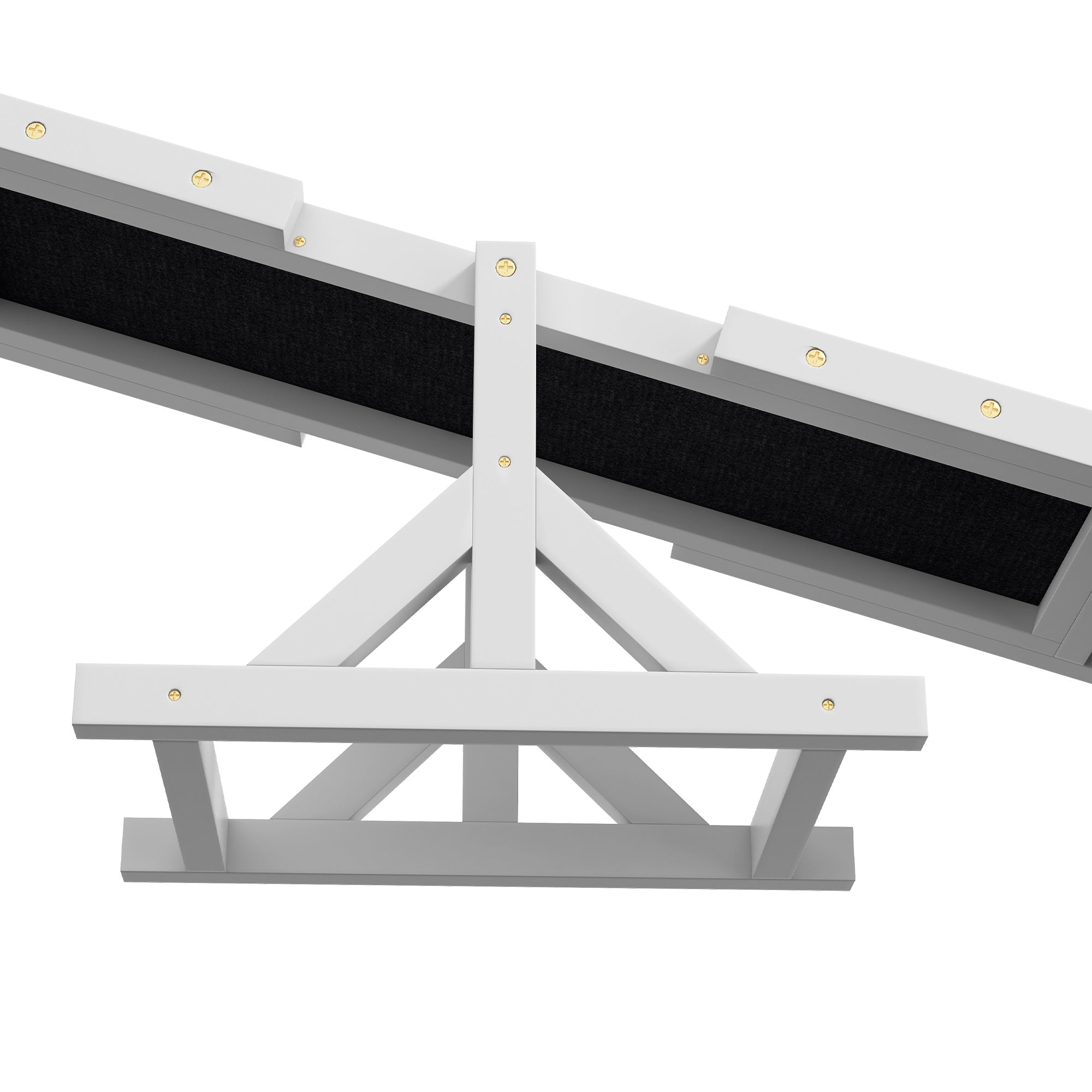 Wooden Dog Agility Seesaw for Training and Exercise, White - White - Image 8