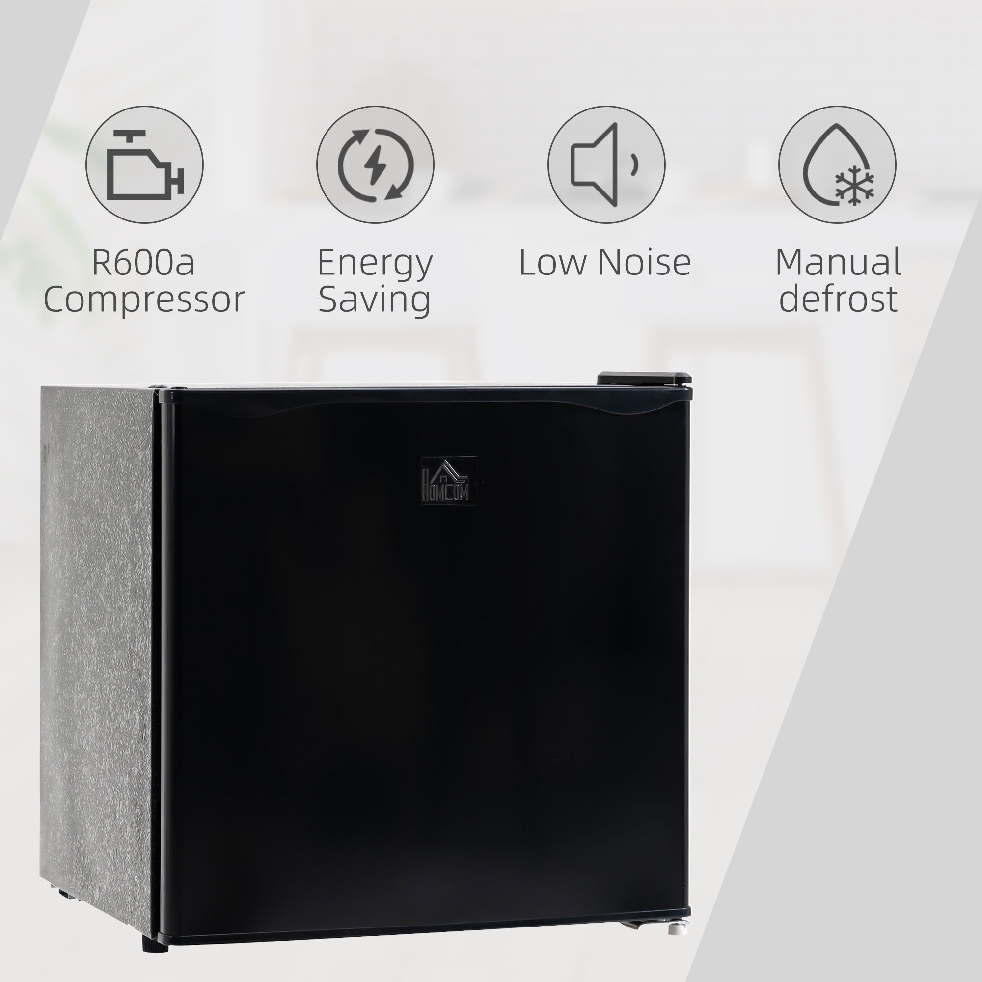 Mini Freezer Countertop, 1.1 Cu.Ft Compact Upright Freezer with Removable Shelves, Reversible Door for Home, Dorm, Apartment and Office, Black