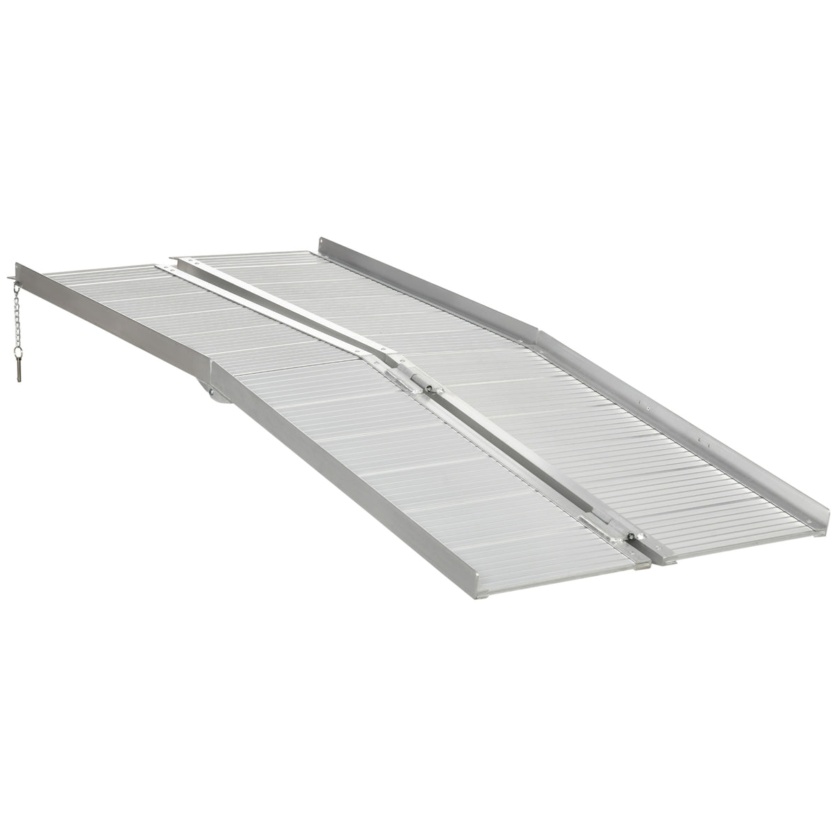 Textured Aluminum Folding Wheelchair Ramp, 6'