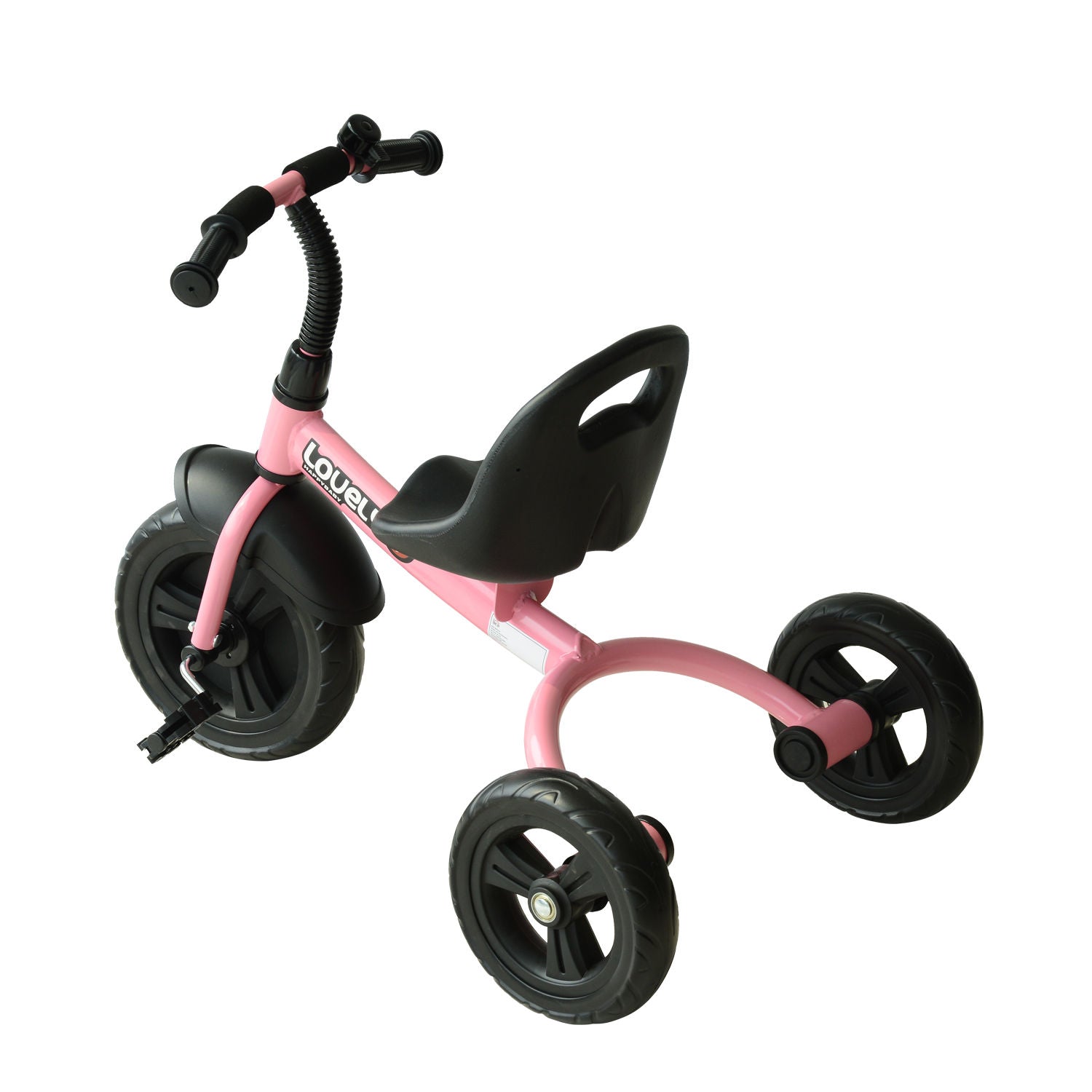 3-Wheel Recreation Ride-On Toddler Bike with Bell for Children Indoor / Outdoor, Pink
