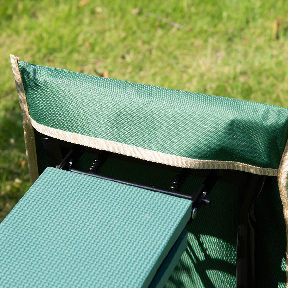 Garden Kneeler Seat Stool Bench Kneeling Pad and 1 Large Side Tool Pouch & Easy Folding Design for Transport & Storage