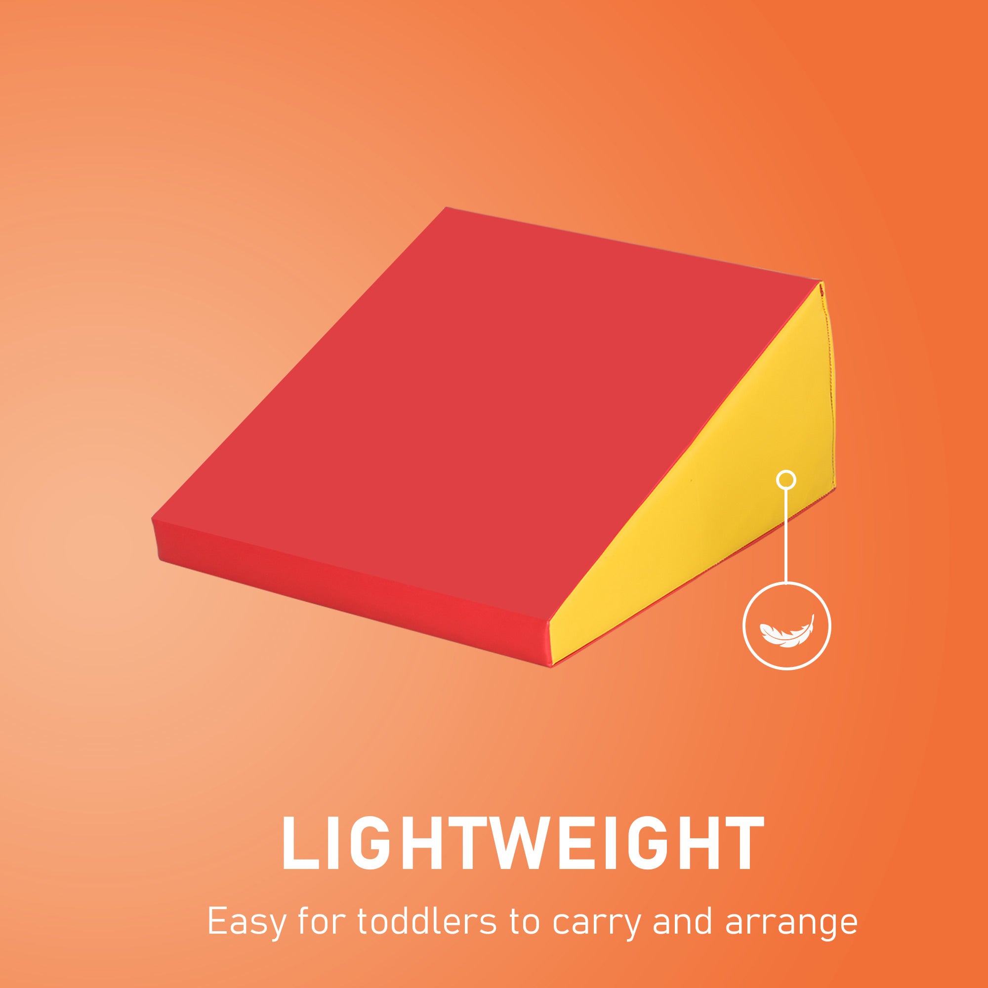 2-Piece Climb & Crawl Activity Play Foam Building Blocks for Toddlers with a Soft High-Density Foam Material