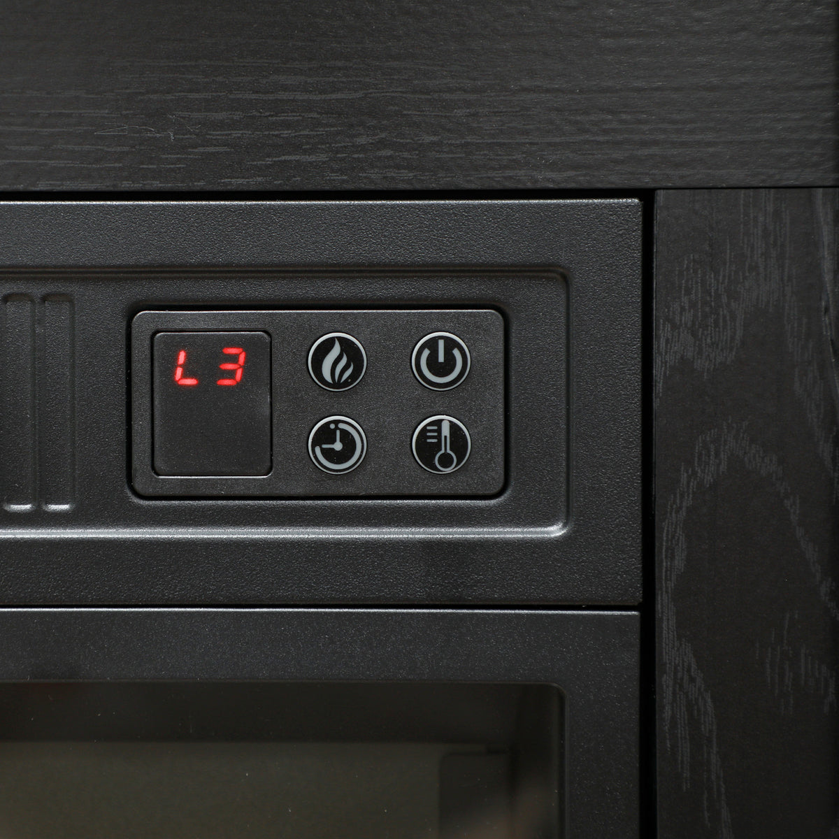 27" Freestanding Electric Fireplace with Mantel, 1400W Replaceable Fireplace Insert Heater with Timer, Black