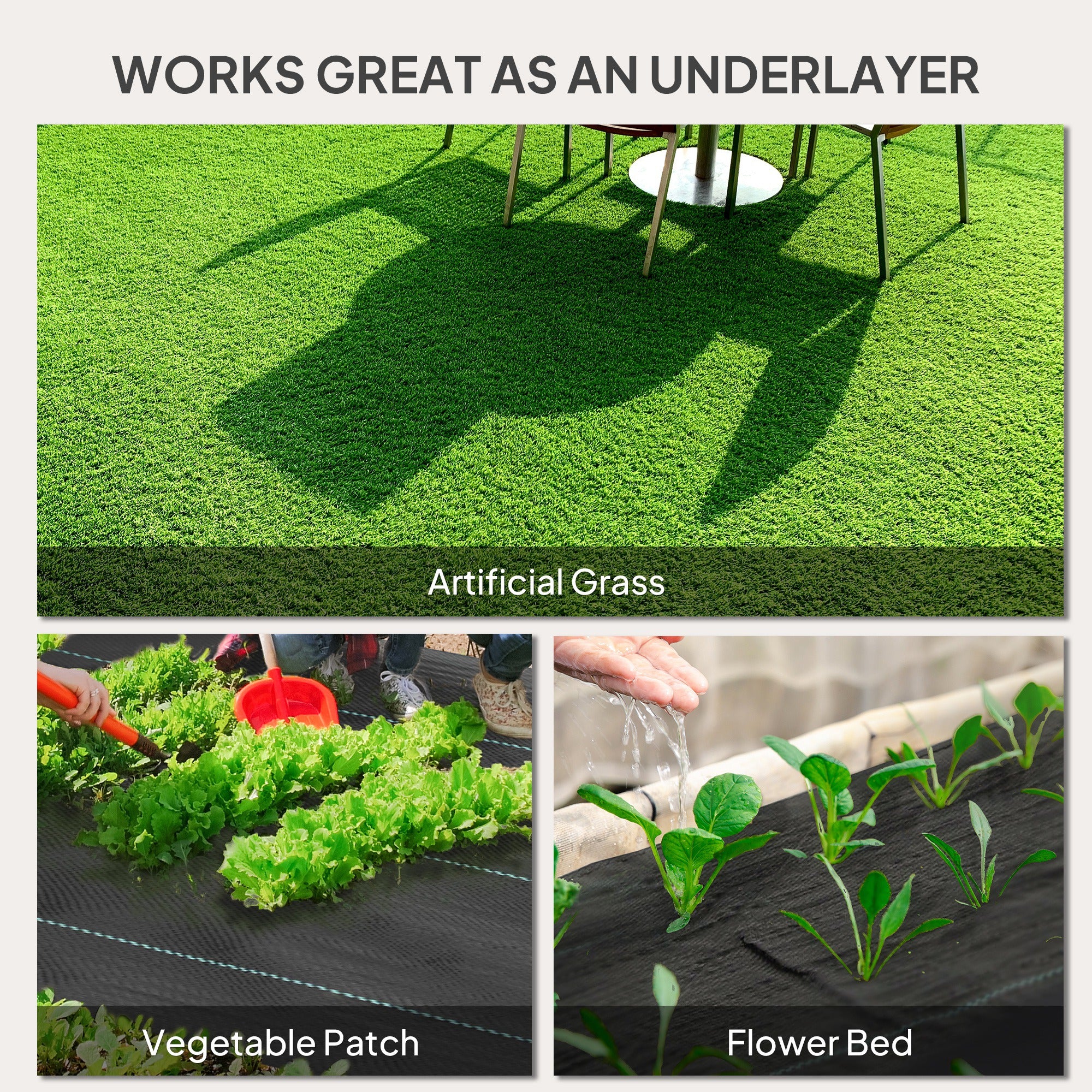 6FT x 300FT Weed Barrier Landscape Fabric, 5oz Heavy Duty Woven Weed Control Fabric for Landscaping - Black - Image 7