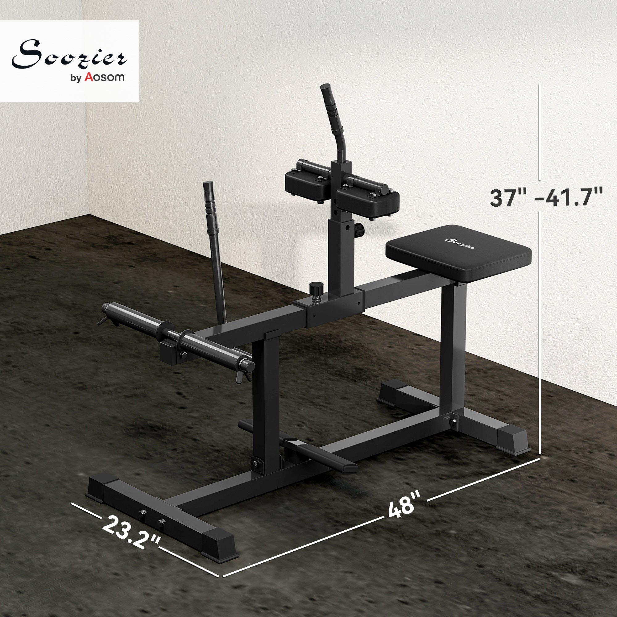 Adjustable Steel Seated Calf Raise Exercise Strength Training Gym Equipment, Black