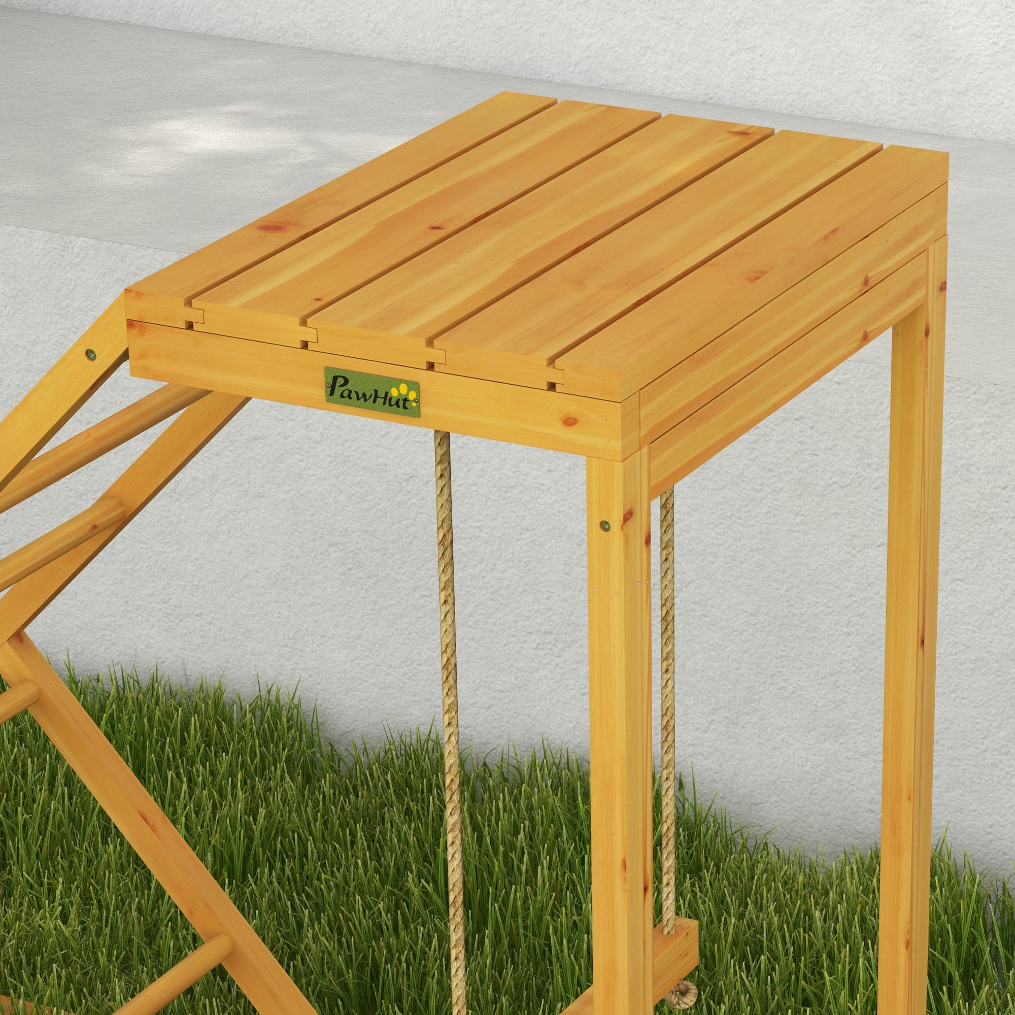 Chicken Activity Play for Healthy & Happy Animals with Chicken Perches & Hen Ladder, Chicken Coop Toy, Yellow - Yellow - Image 8