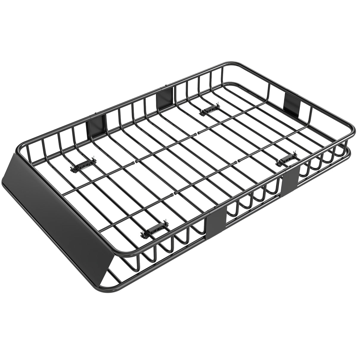 Car Roof Rack Basket, 64" x 39" x 6" Adjustable Cargo Basket for Cars, SUVs, Vans and RVs, 220 lbs Capacity, Black