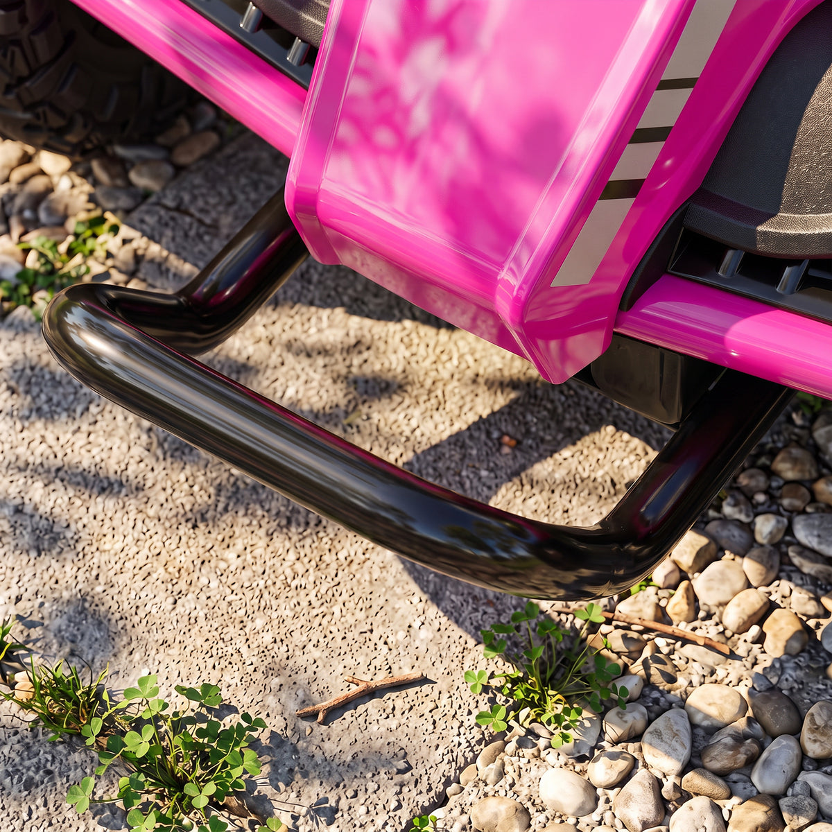 24V Kids Electric Ride On Car with Dual Motors, Remote Control, 4-Wheel Suspension, Soft Start for 3-6 Years, Pink