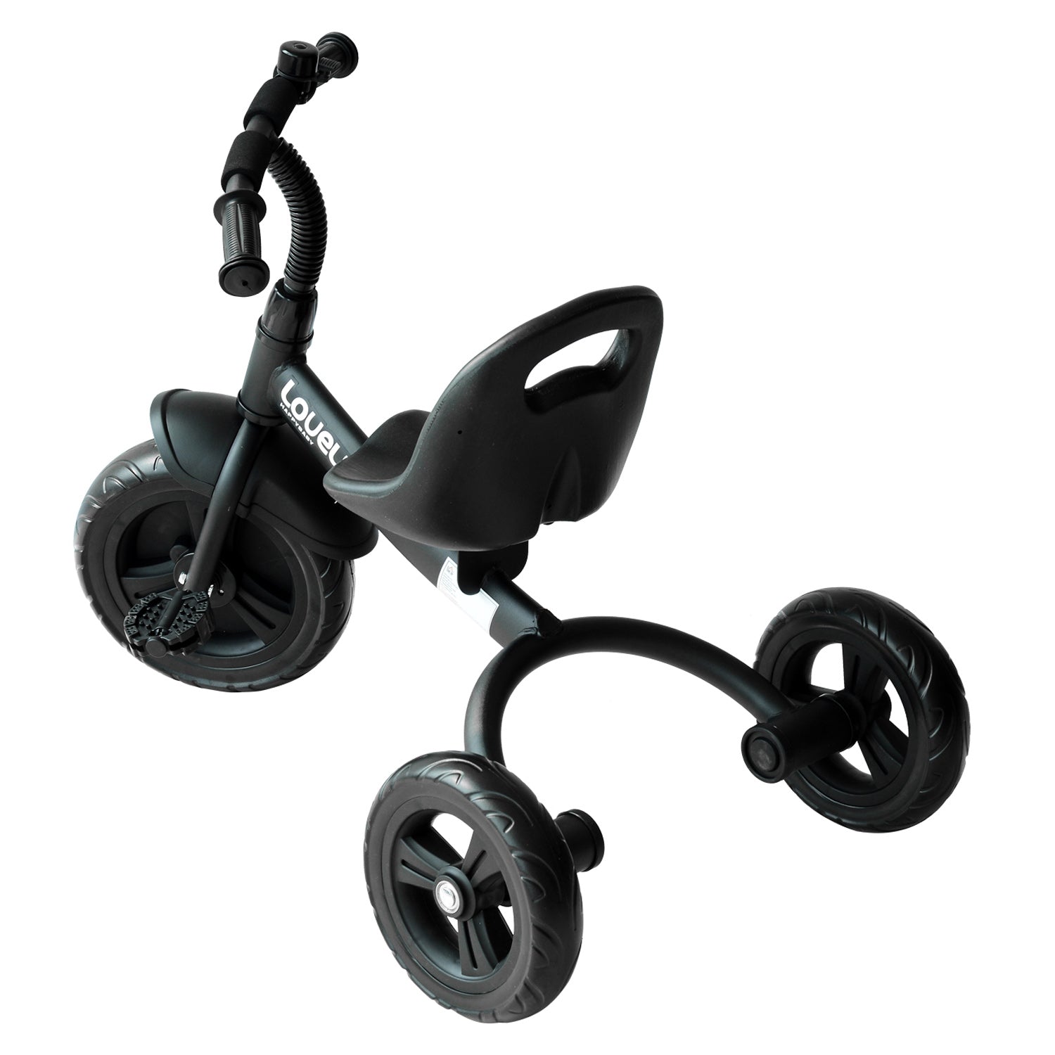 3-Wheel Recreation Ride-On Toddler Bike With Bell for Children Indoor / Outdoor, Black