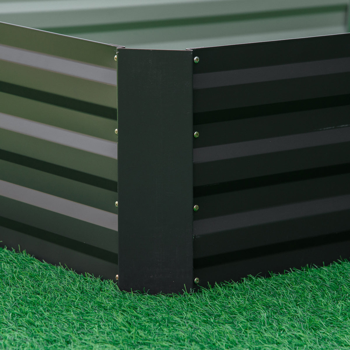 95" x 36" x 12" Galvanized Raised Garden Bed, Easy DIY and Cleaning for Growing Flowers, Herbs, Succulents, Gray - Gray - Image 8
