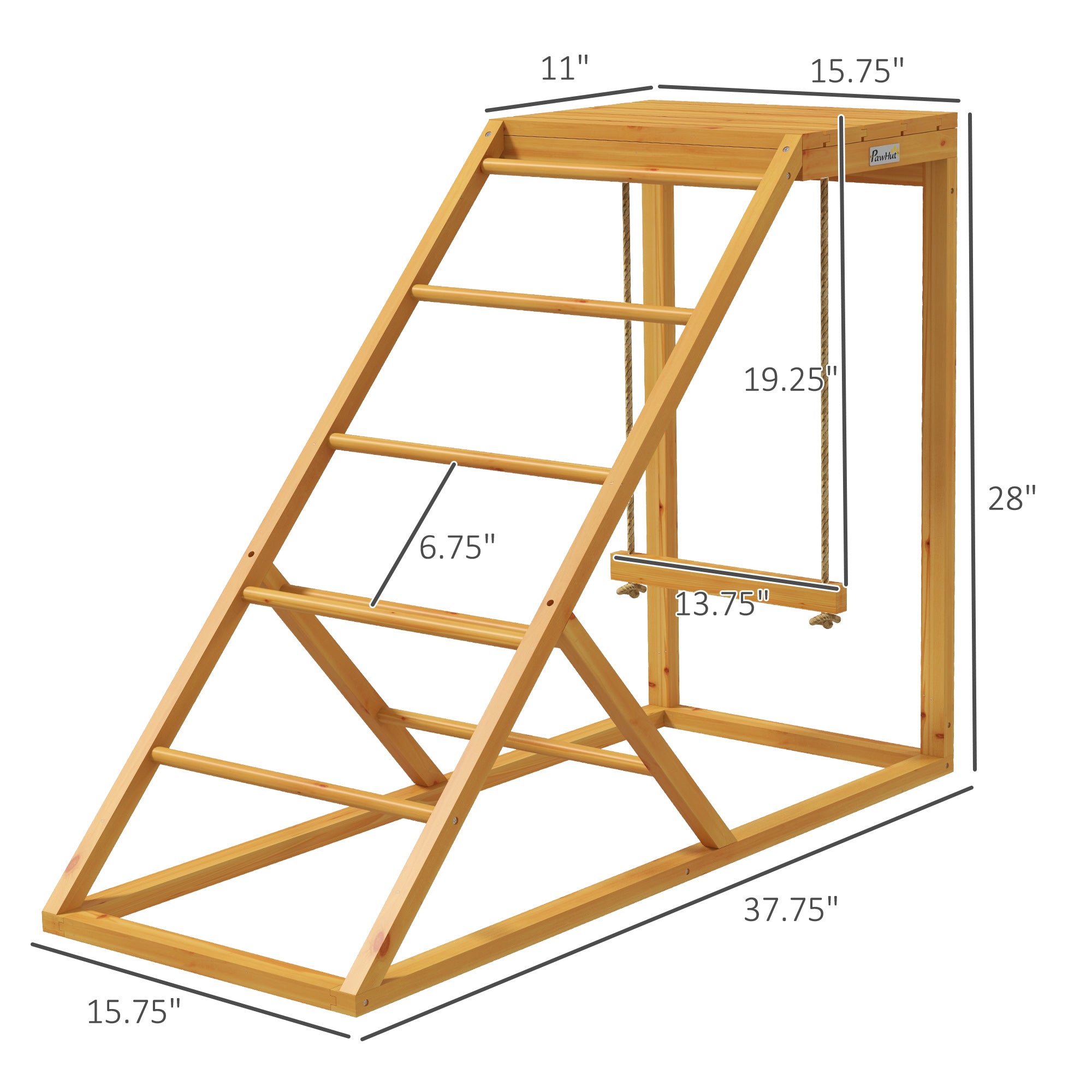 Chicken Activity Play for Healthy & Happy Animals with Chicken Perches & Hen Ladder, Chicken Coop Toy, Yellow - Yellow - Image 3
