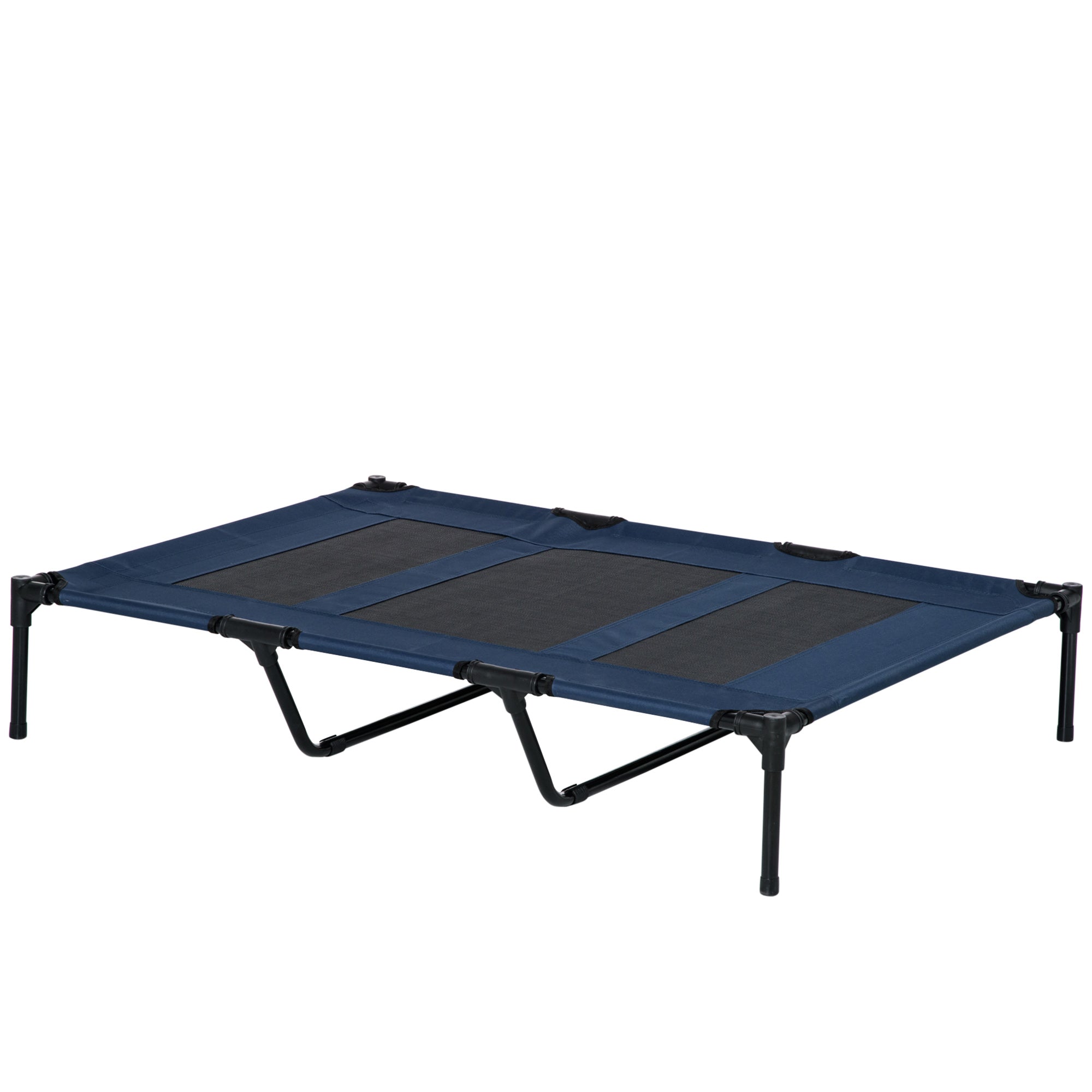 48" x 36" Elevated Breathable Dog Bed w/ Carry Bag Dark Blue - Dark Blue